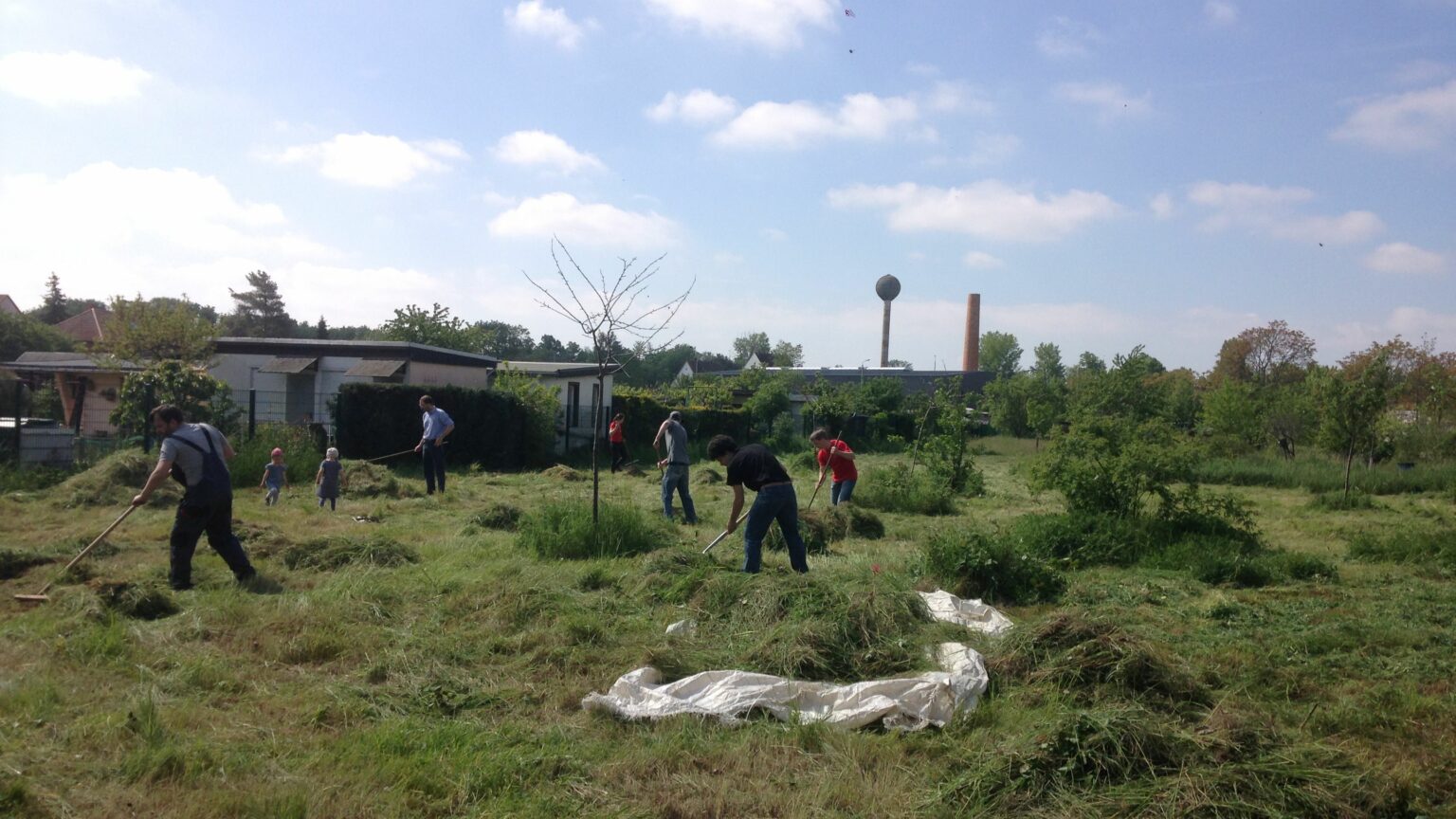 Arbeitseinsatz im Nachbarschaftsgarten Leutzsch